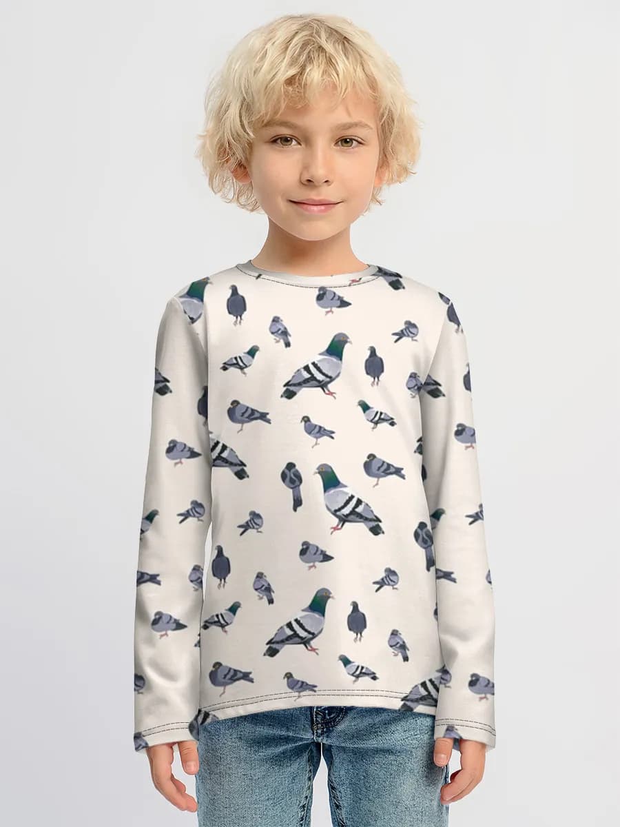 Children's cotton long sleeve shirt