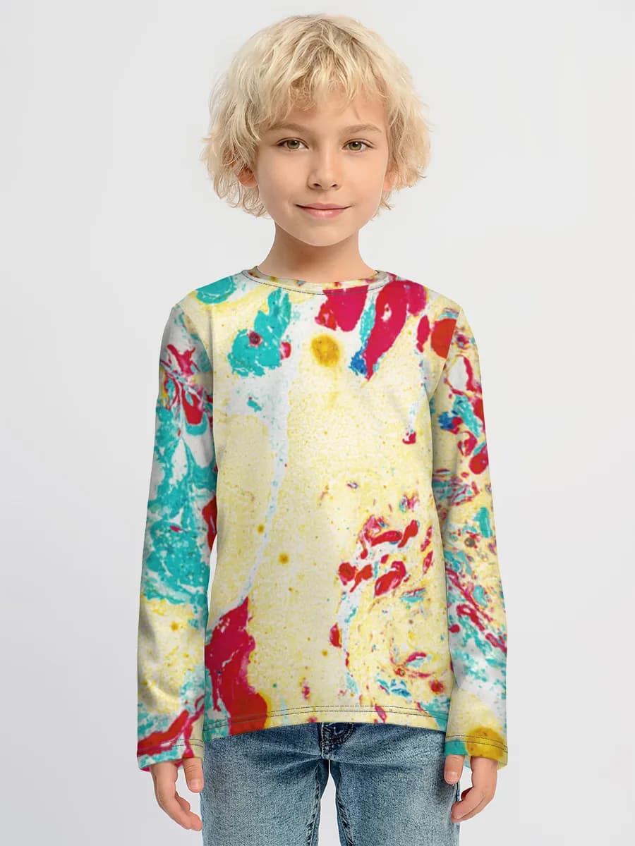 Children's cotton long sleeve shirt