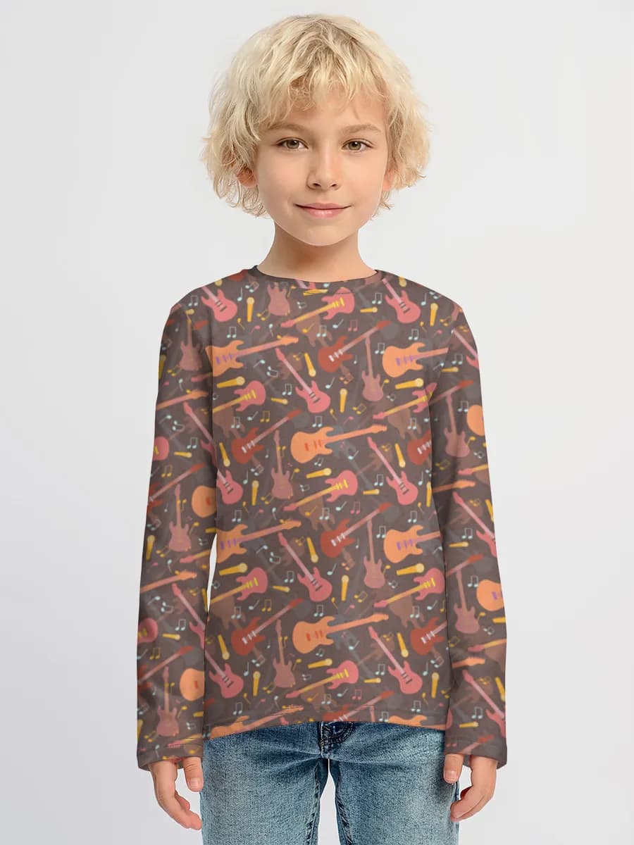 Children's cotton long sleeve shirt