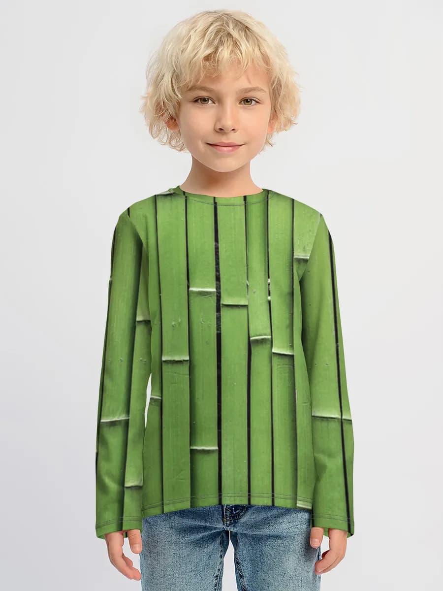 Children's cotton long sleeve shirt