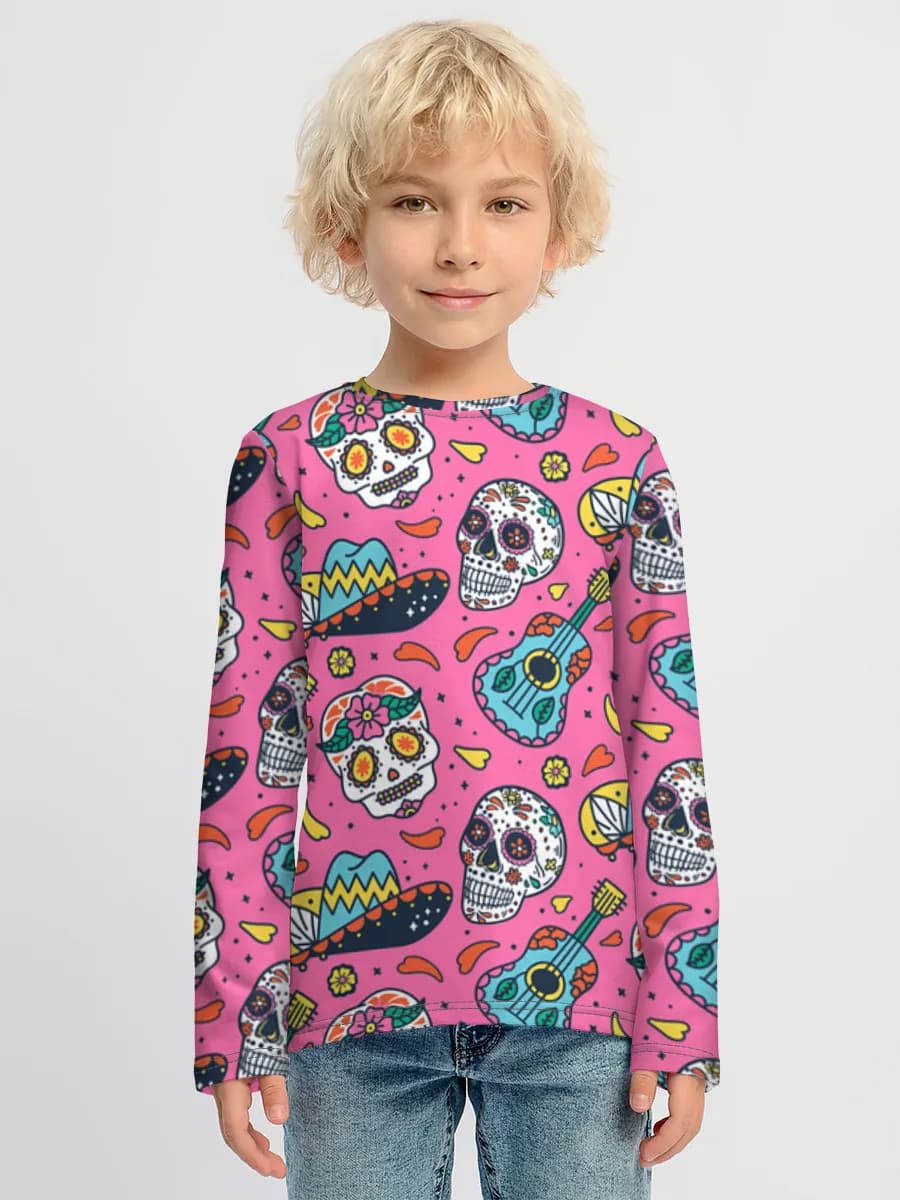 Children's cotton long sleeve shirt