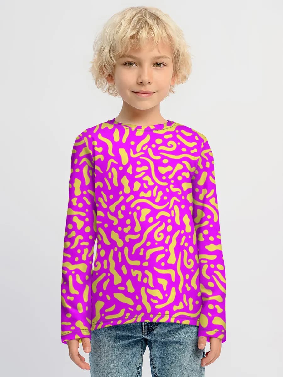 Children's cotton long sleeve shirt