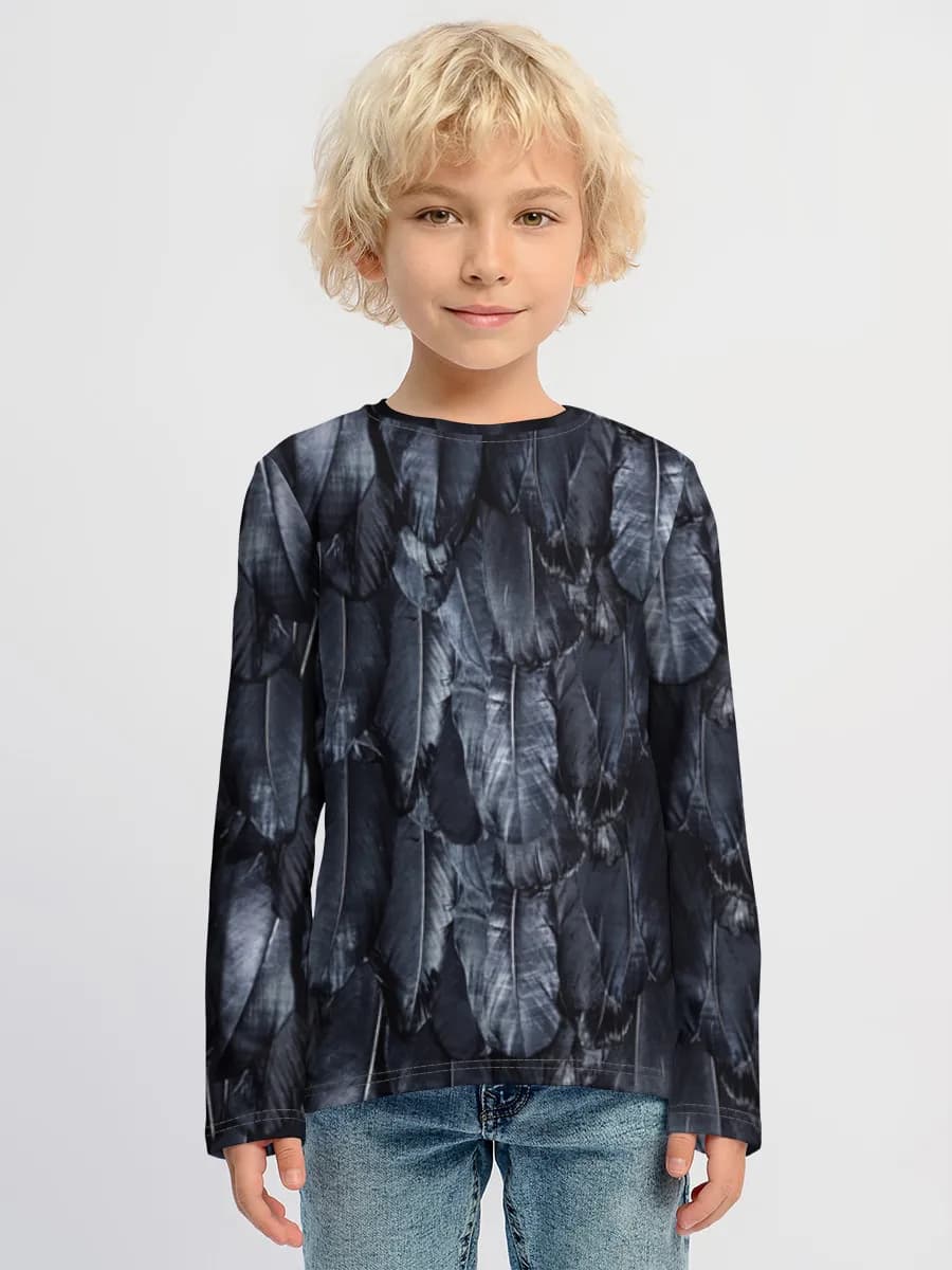 Children's cotton long sleeve shirt