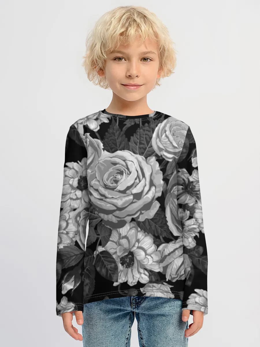 Children's cotton long sleeve shirt