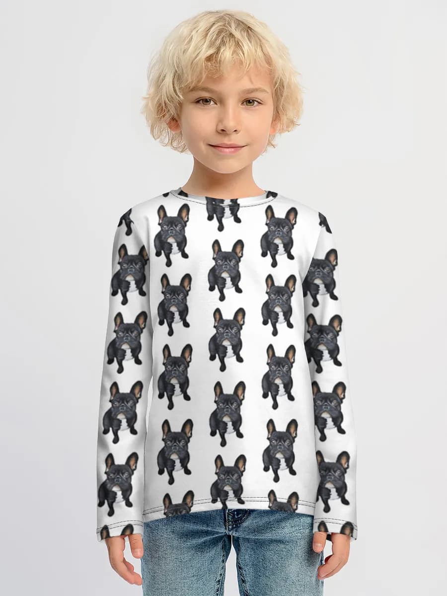 Children's cotton long sleeve shirt