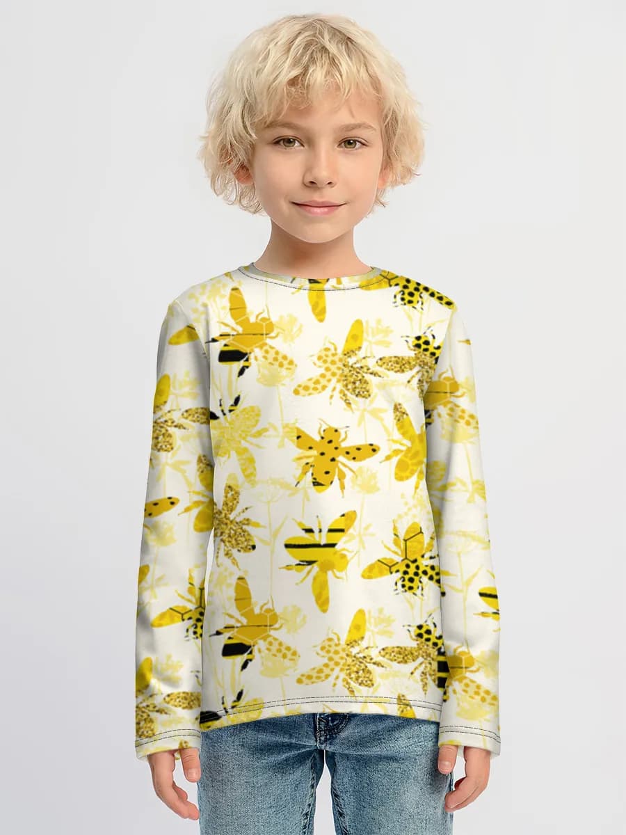 Children's cotton long sleeve shirt