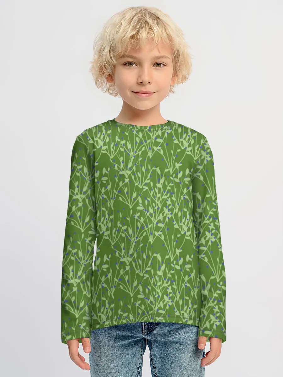 Children's cotton long sleeve shirt