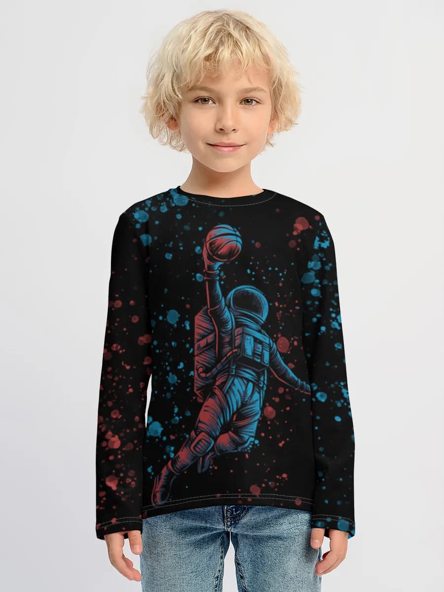 Children's cotton long sleeve shirt