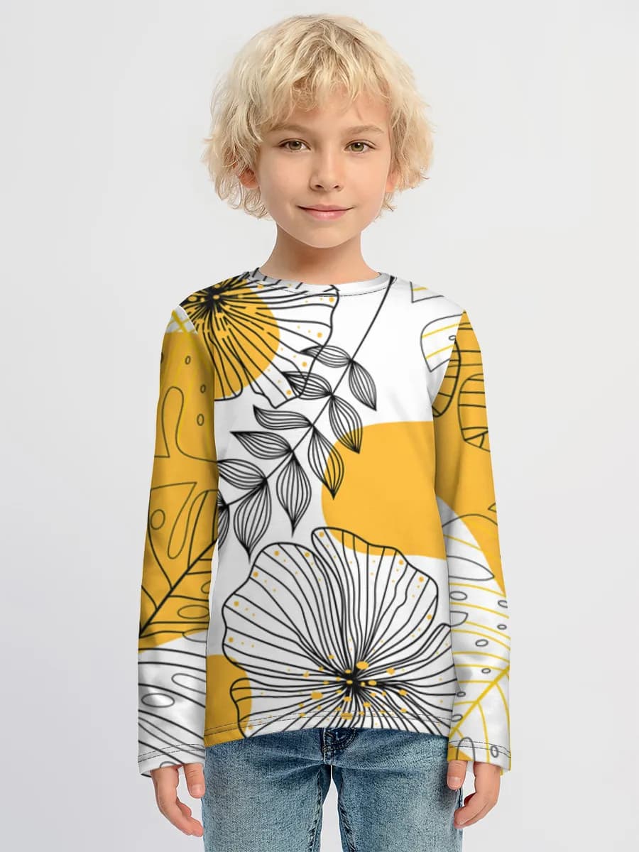 Children's cotton long sleeve shirt
