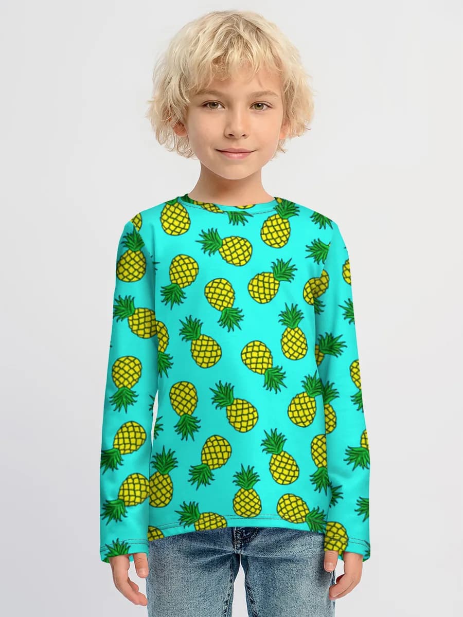 Children's cotton long sleeve shirt