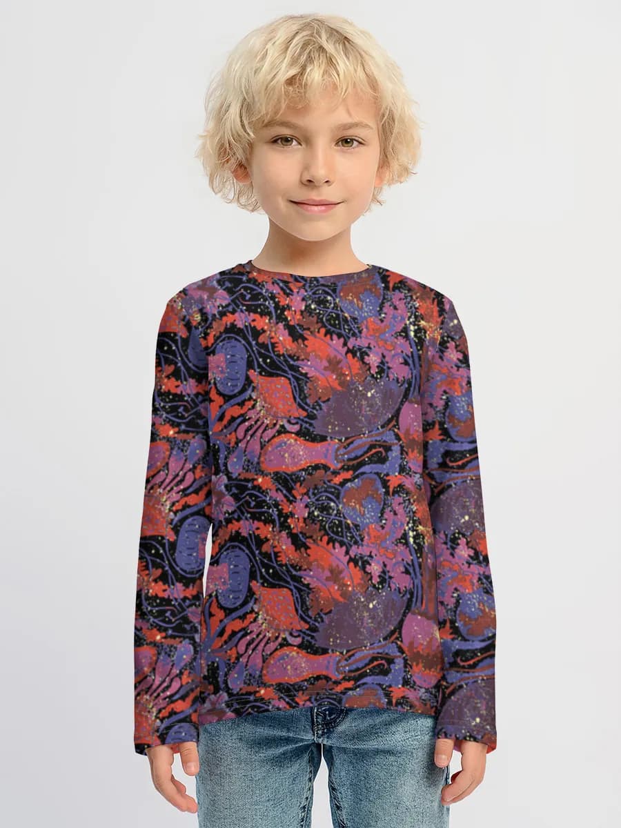 Children's cotton long sleeve shirt