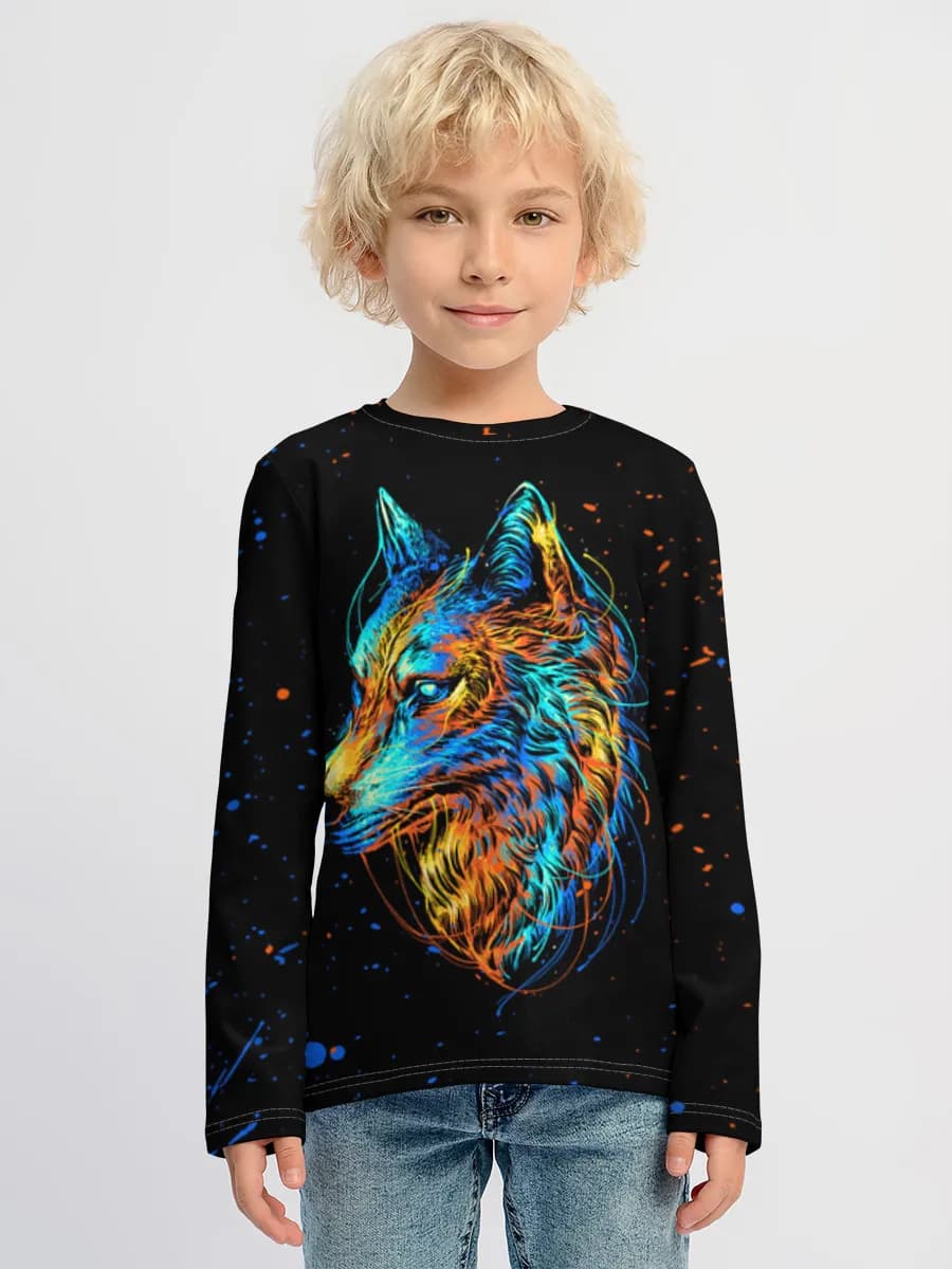 Children's cotton long sleeve shirt
