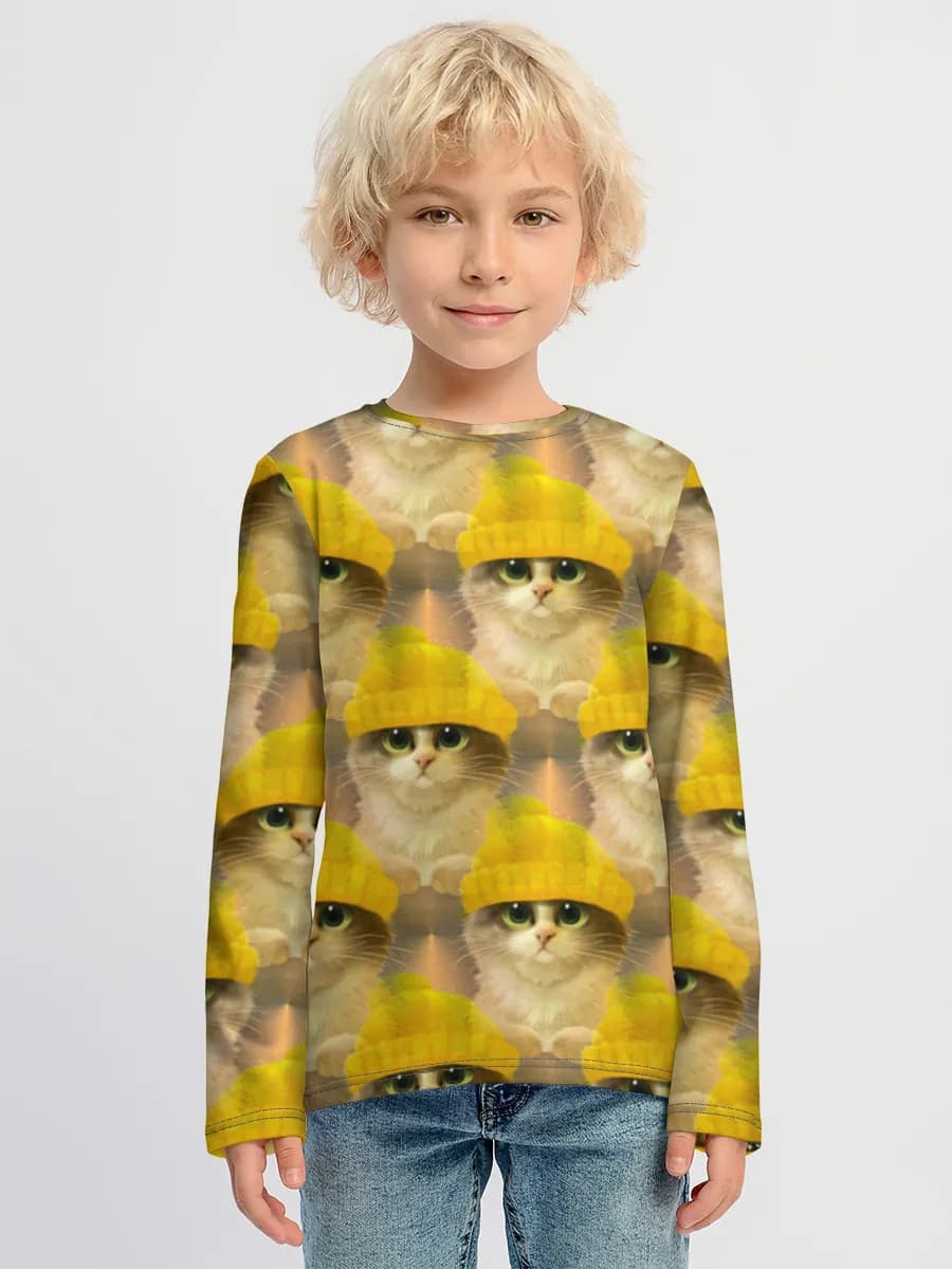 Children's cotton long sleeve shirt