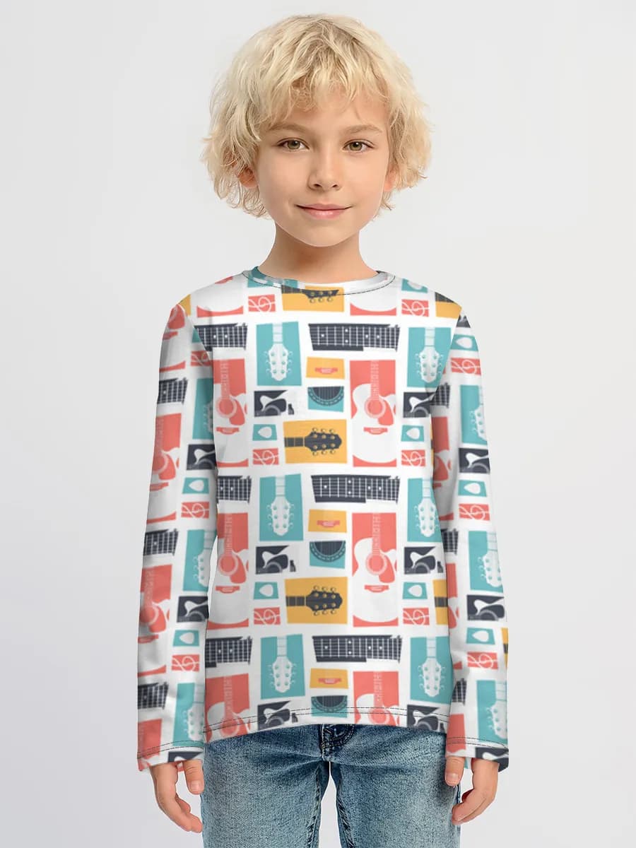 Children's cotton long sleeve shirt