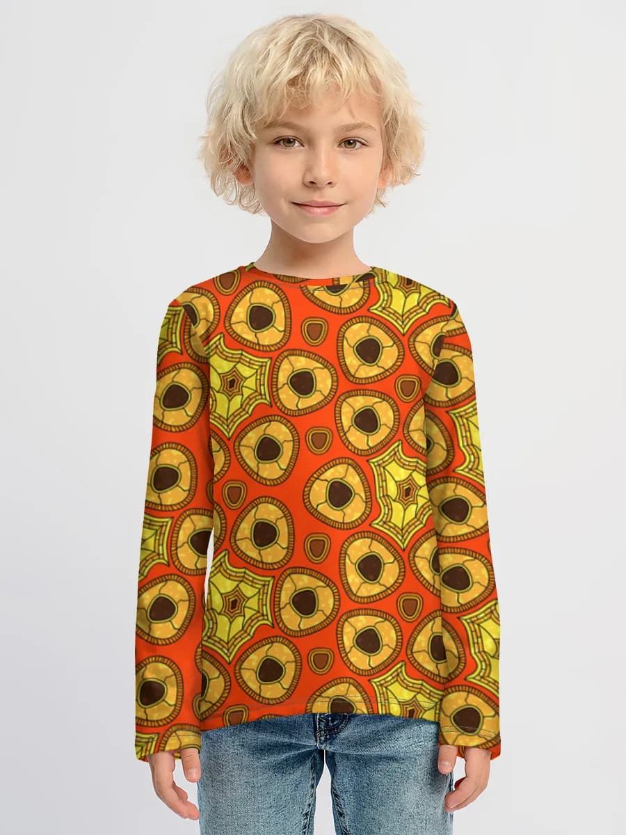Children's cotton long sleeve shirt