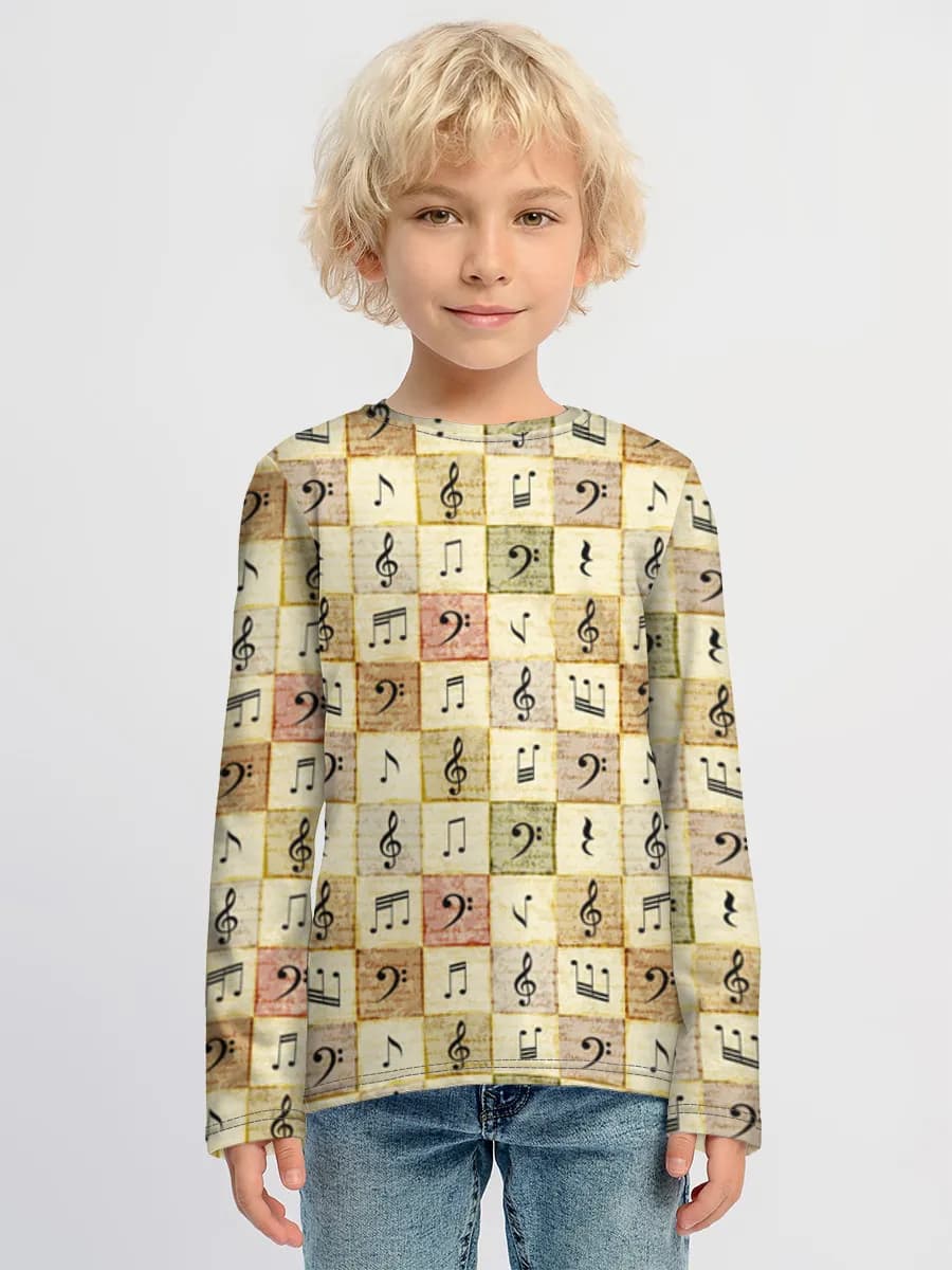 Children's cotton long sleeve shirt