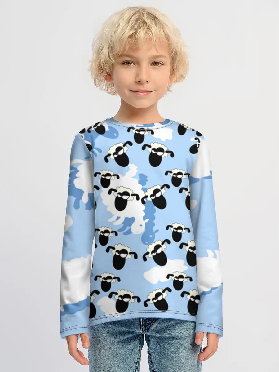 Children's cotton long sleeve shirt