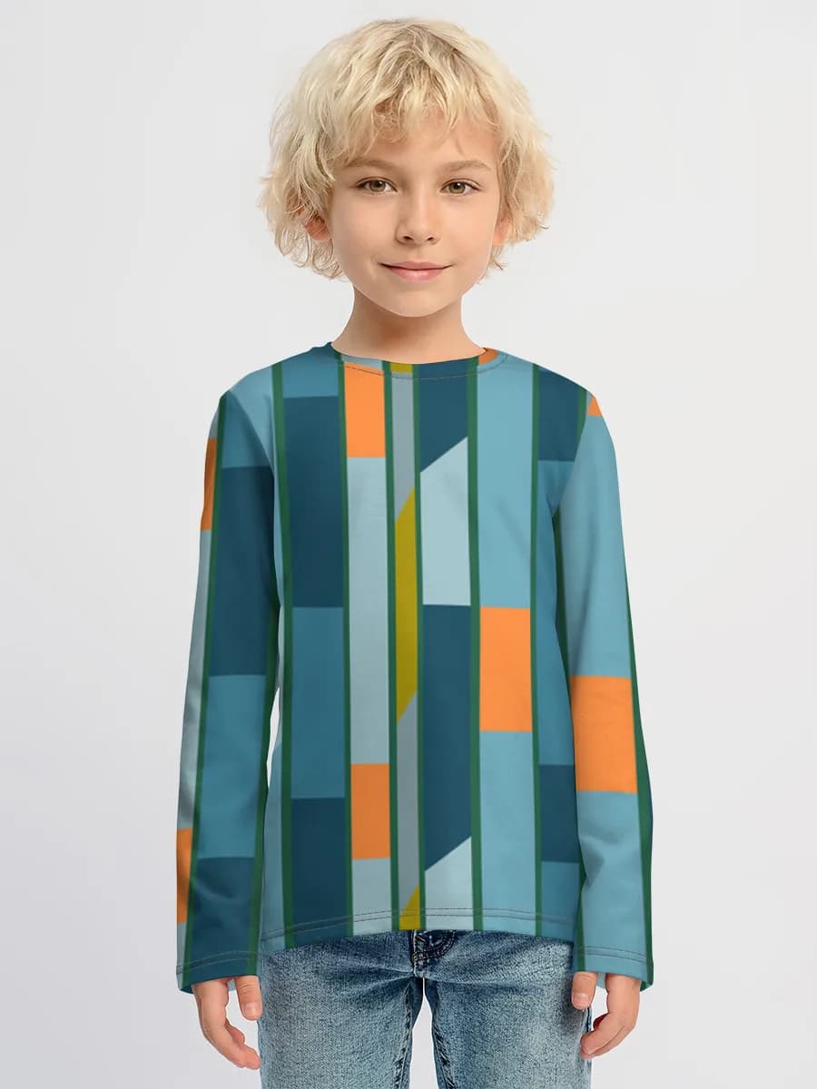 Children's cotton long sleeve shirt