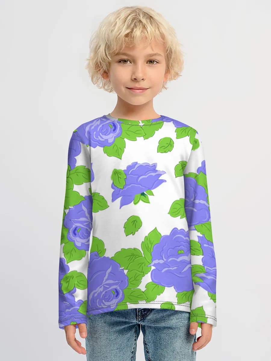 Children's cotton long sleeve shirt