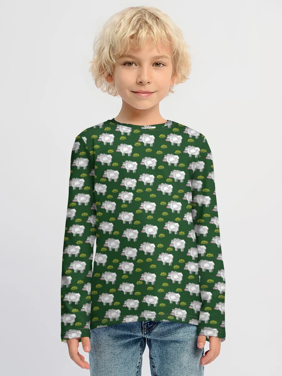Children's cotton long sleeve shirt