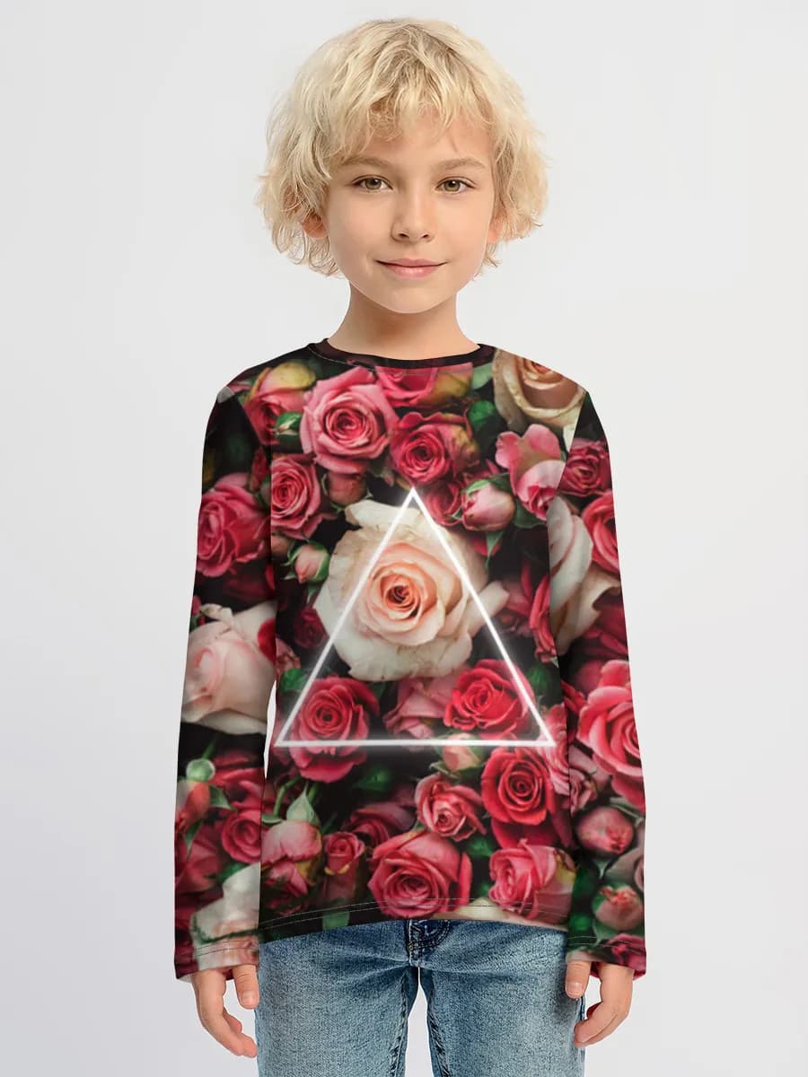 Children's cotton long sleeve shirt