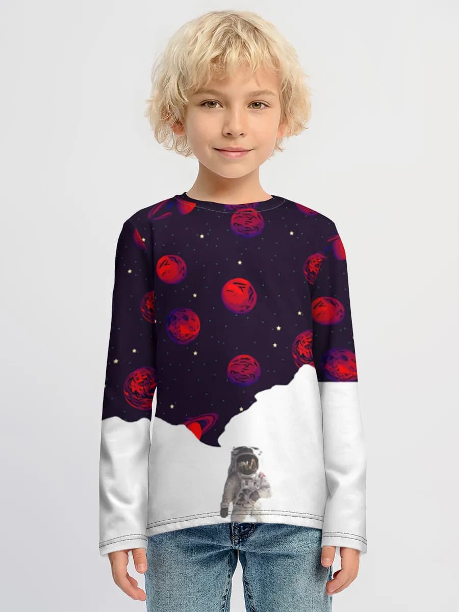 Children's cotton long sleeve shirt