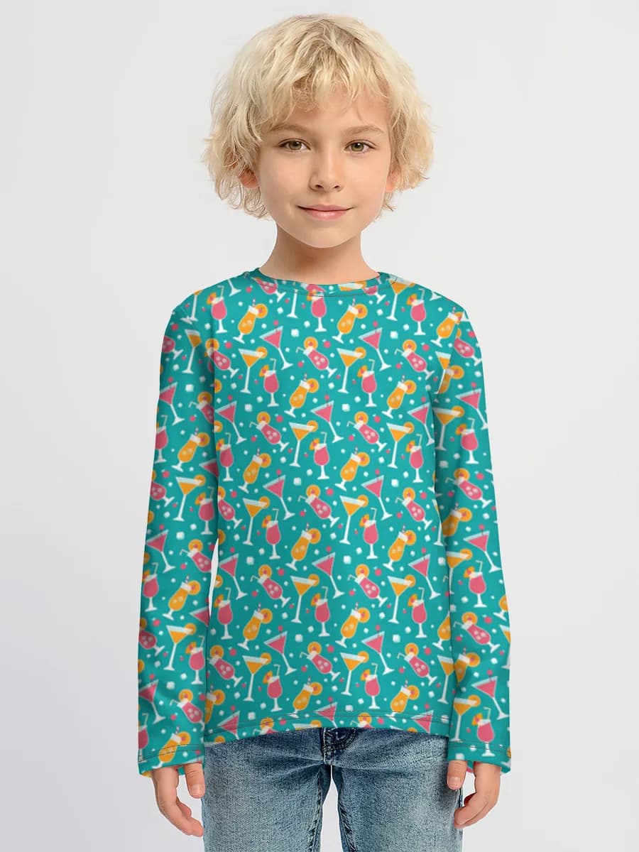 Children's cotton long sleeve shirt