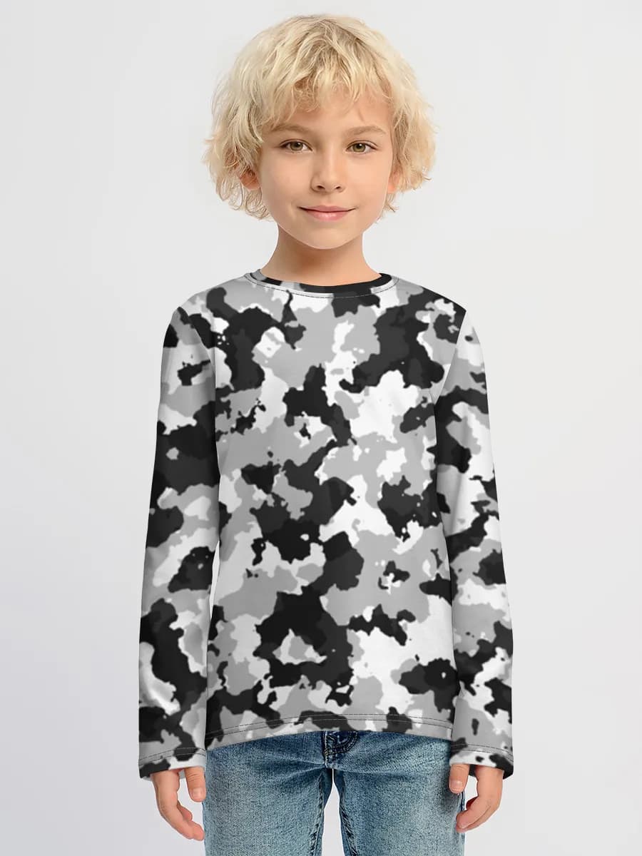 Children's cotton long sleeve shirt