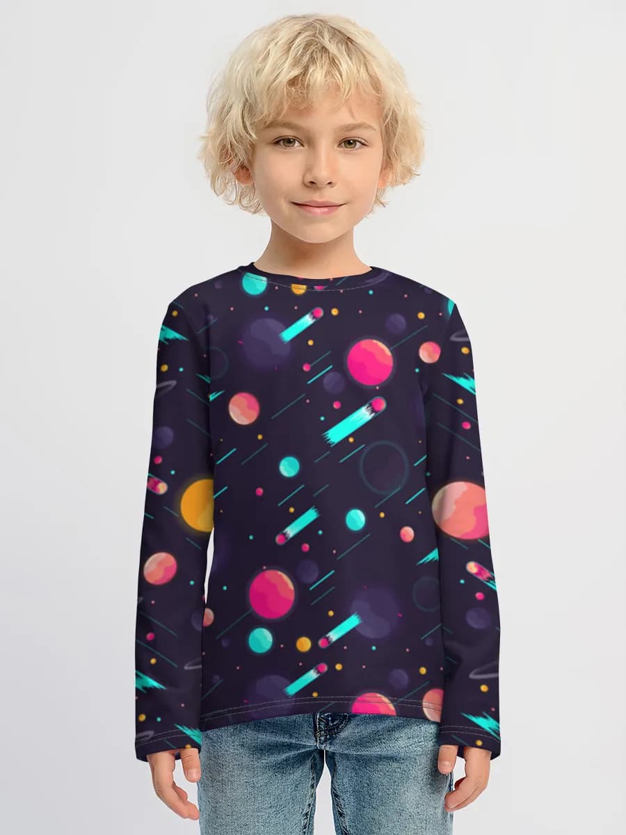 Children's cotton long sleeve shirt
