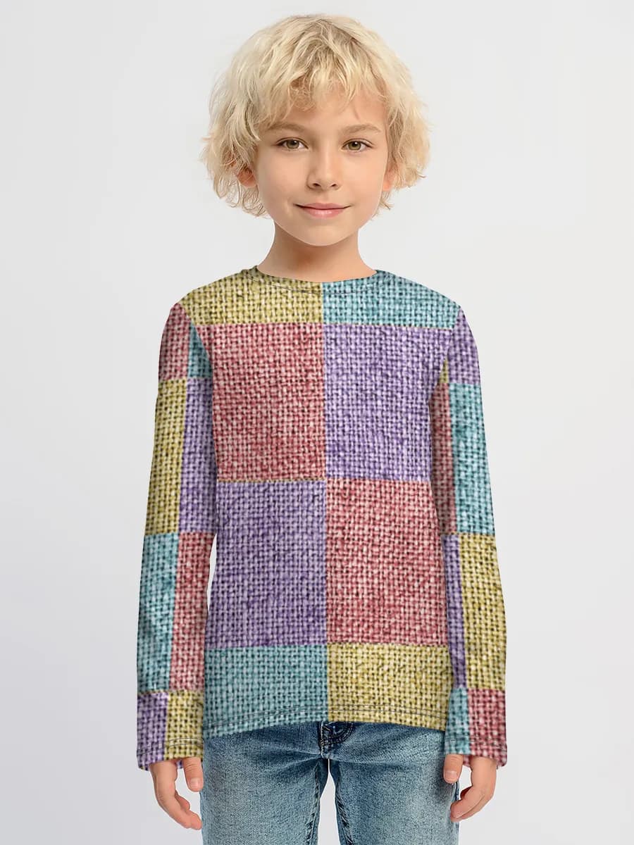 Children's cotton long sleeve shirt