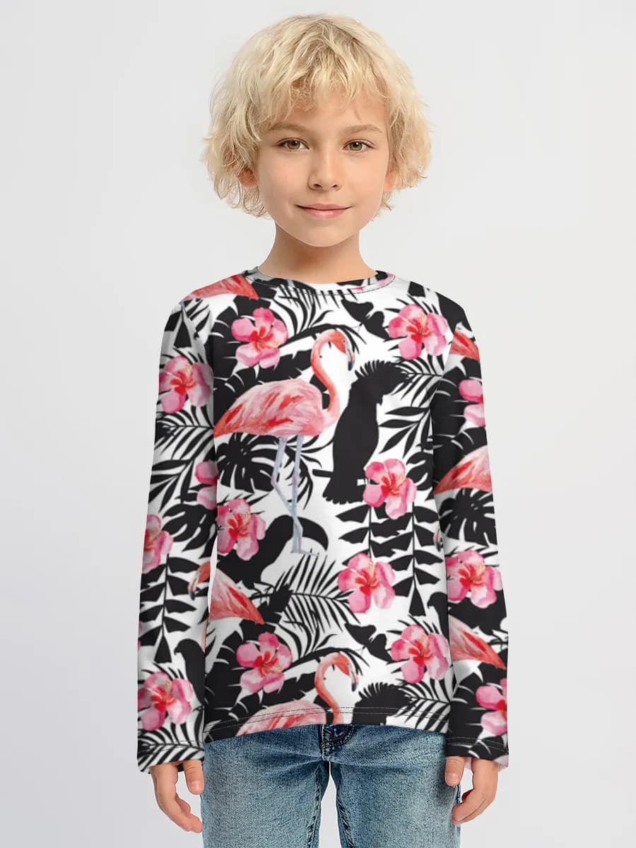Children's cotton long sleeve shirt