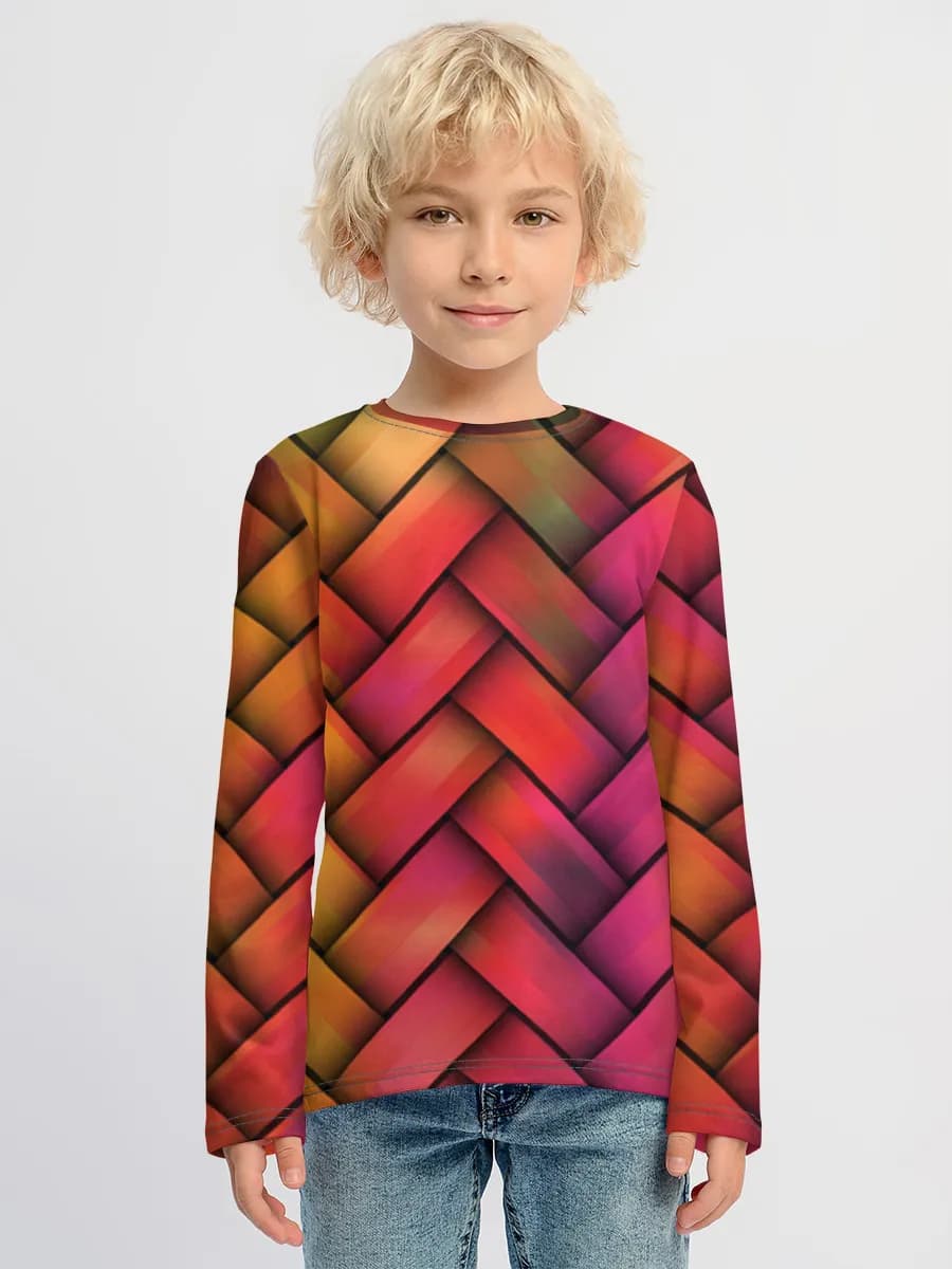 Children's cotton long sleeve shirt
