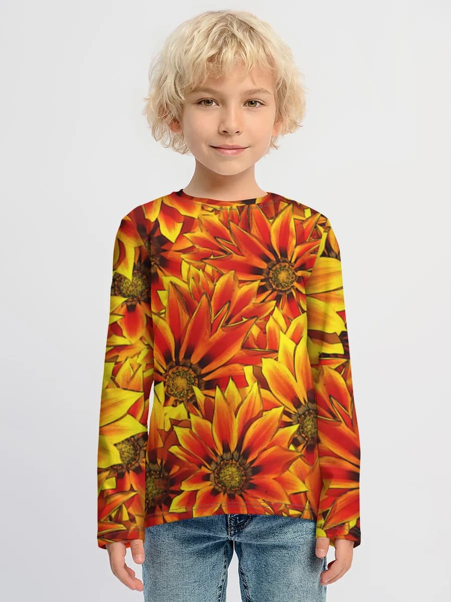 Children's cotton long sleeve shirt