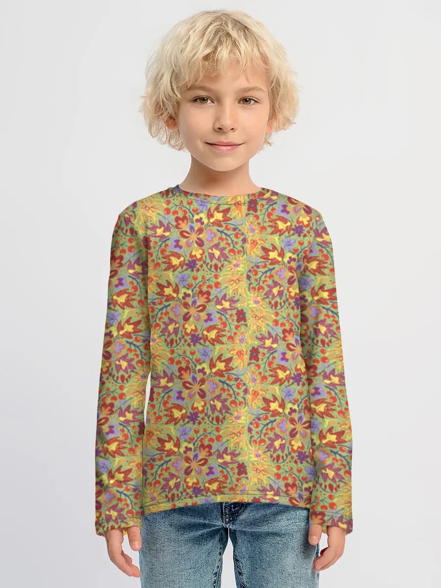 Children's cotton long sleeve shirt