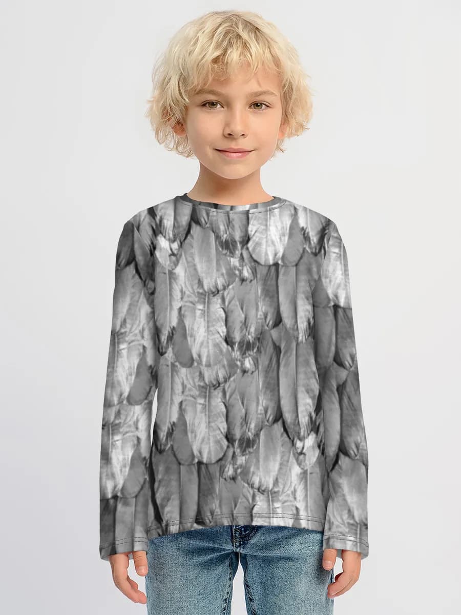 Children's cotton long sleeve shirt