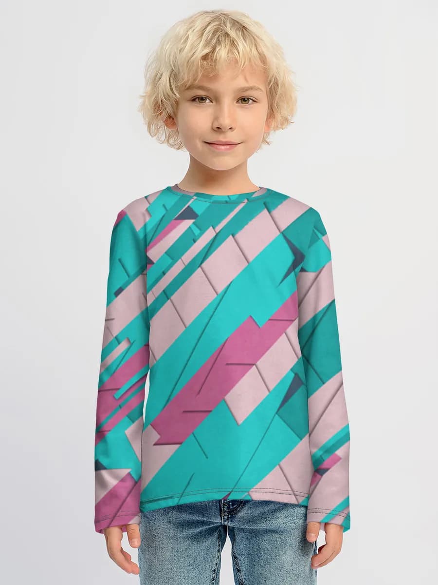 Children's cotton long sleeve shirt