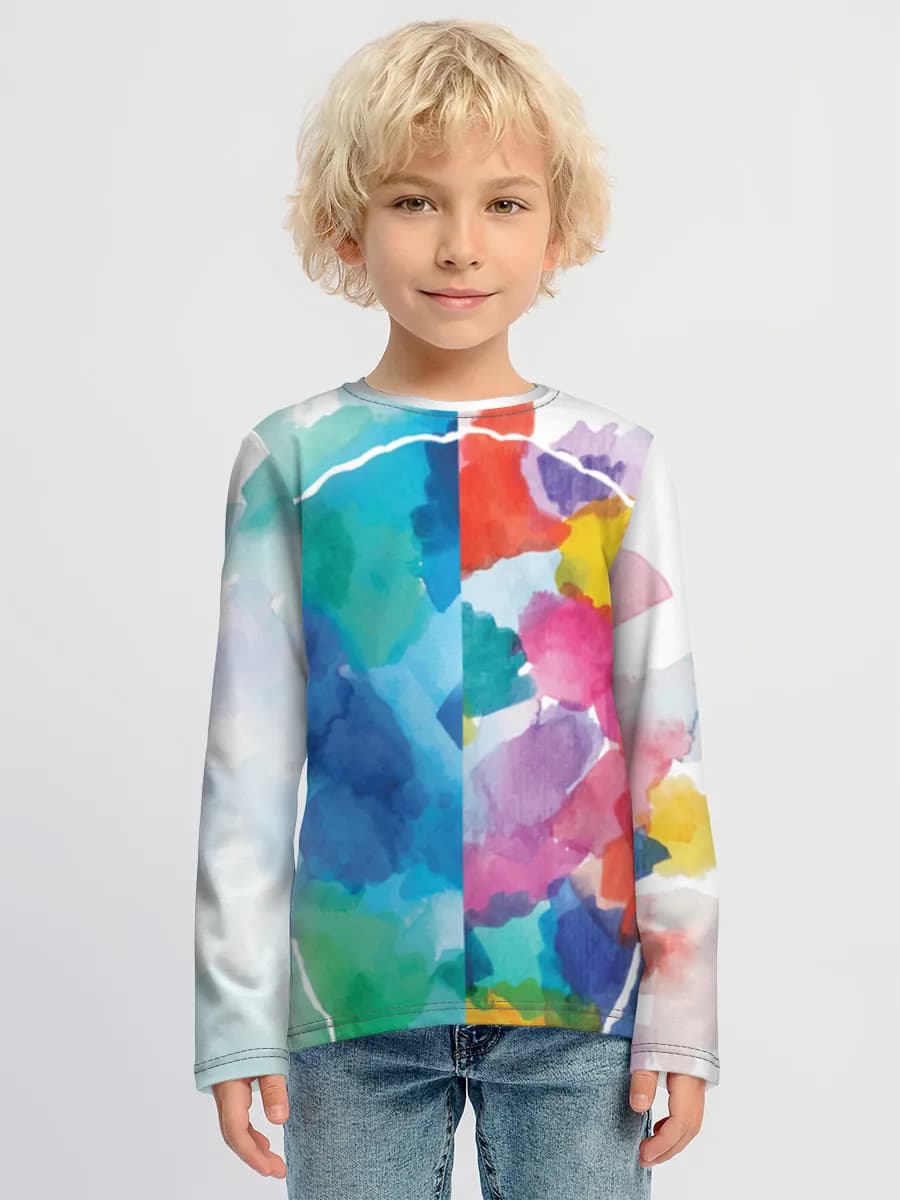 Children's cotton long sleeve shirt