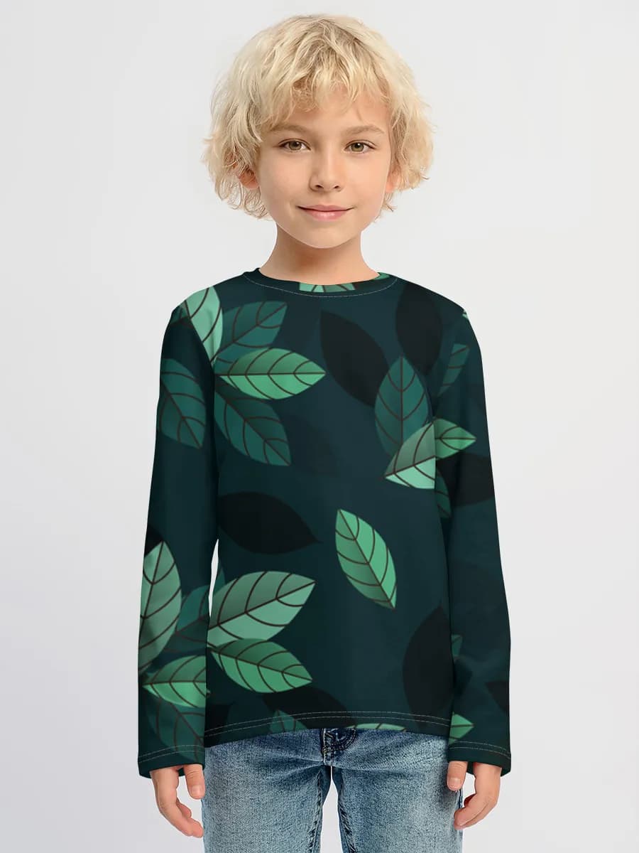 Children's cotton long sleeve shirt