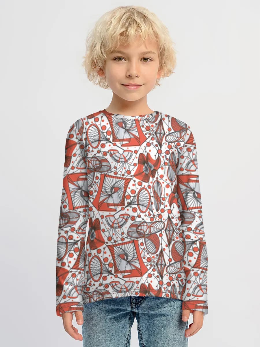 Children's cotton long sleeve shirt