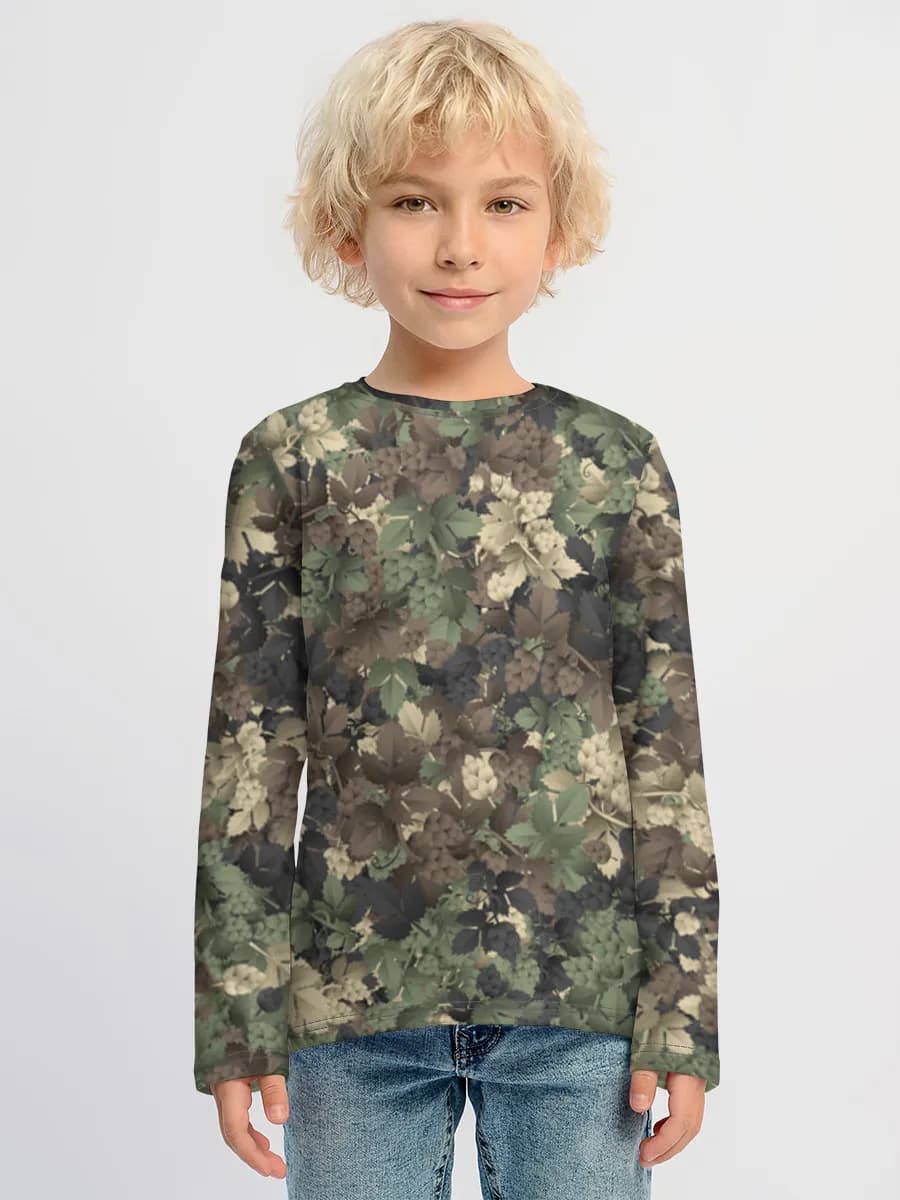 Children's cotton long sleeve shirt