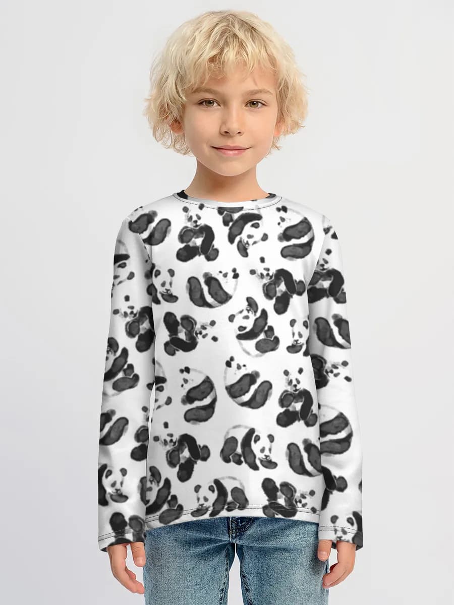 Children's cotton long sleeve shirt