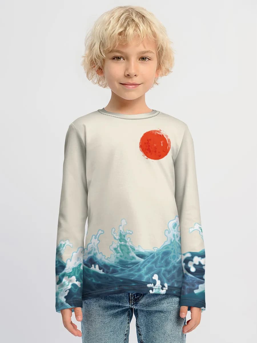 Children's cotton long sleeve shirt