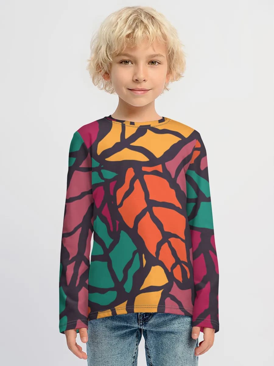 Children's cotton long sleeve shirt
