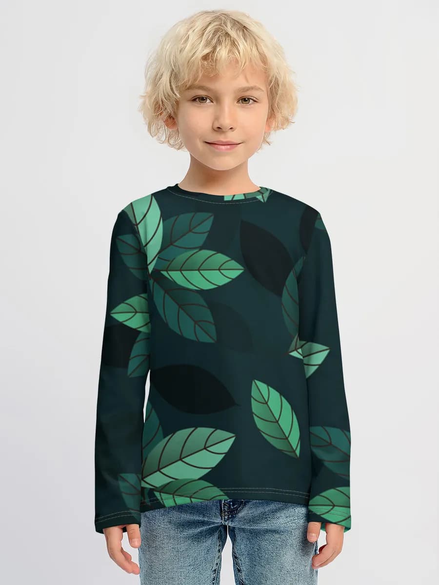 Children's cotton long sleeve shirt