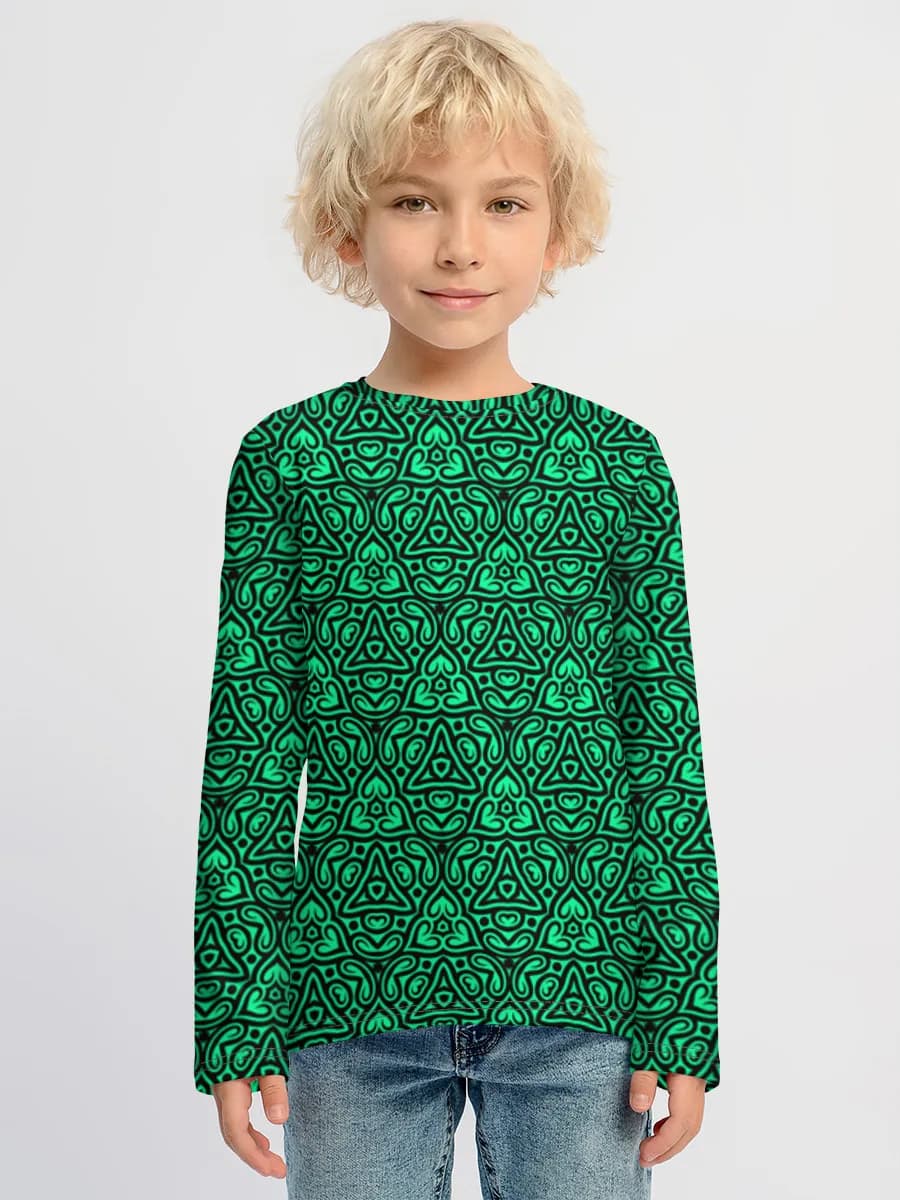 Children's cotton long sleeve shirt