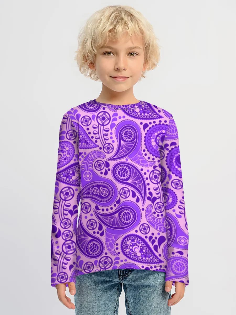 Children's cotton long sleeve shirt