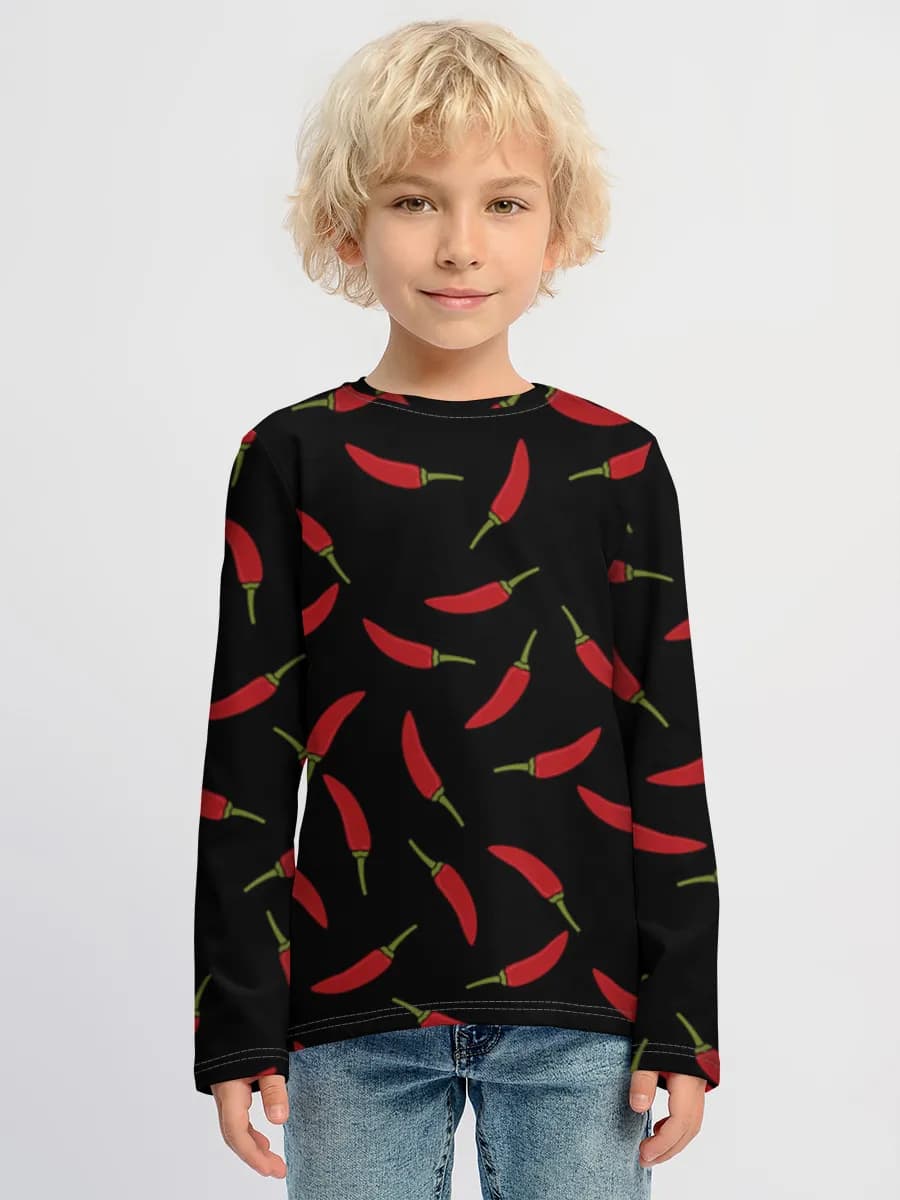 Children's cotton long sleeve shirt