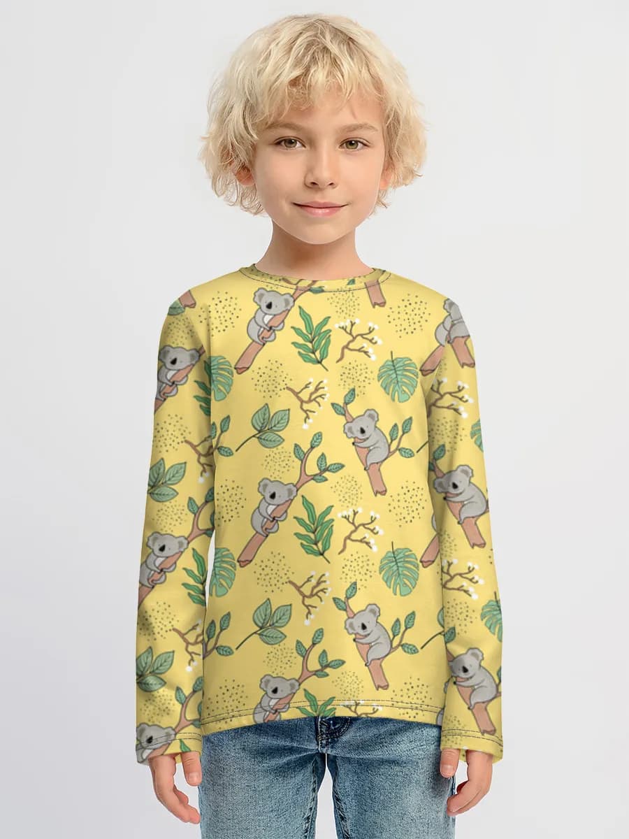 Children's cotton long sleeve shirt