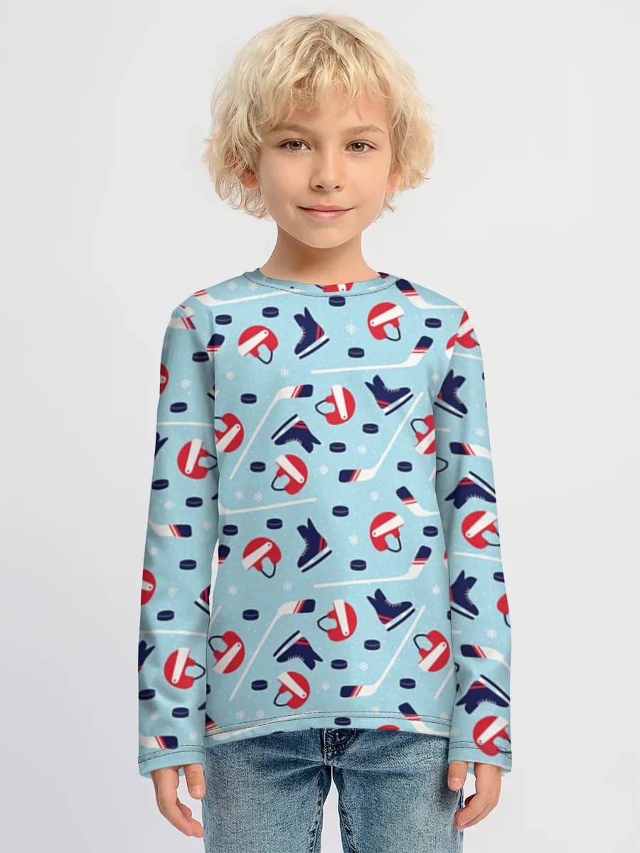 Children's cotton long sleeve shirt