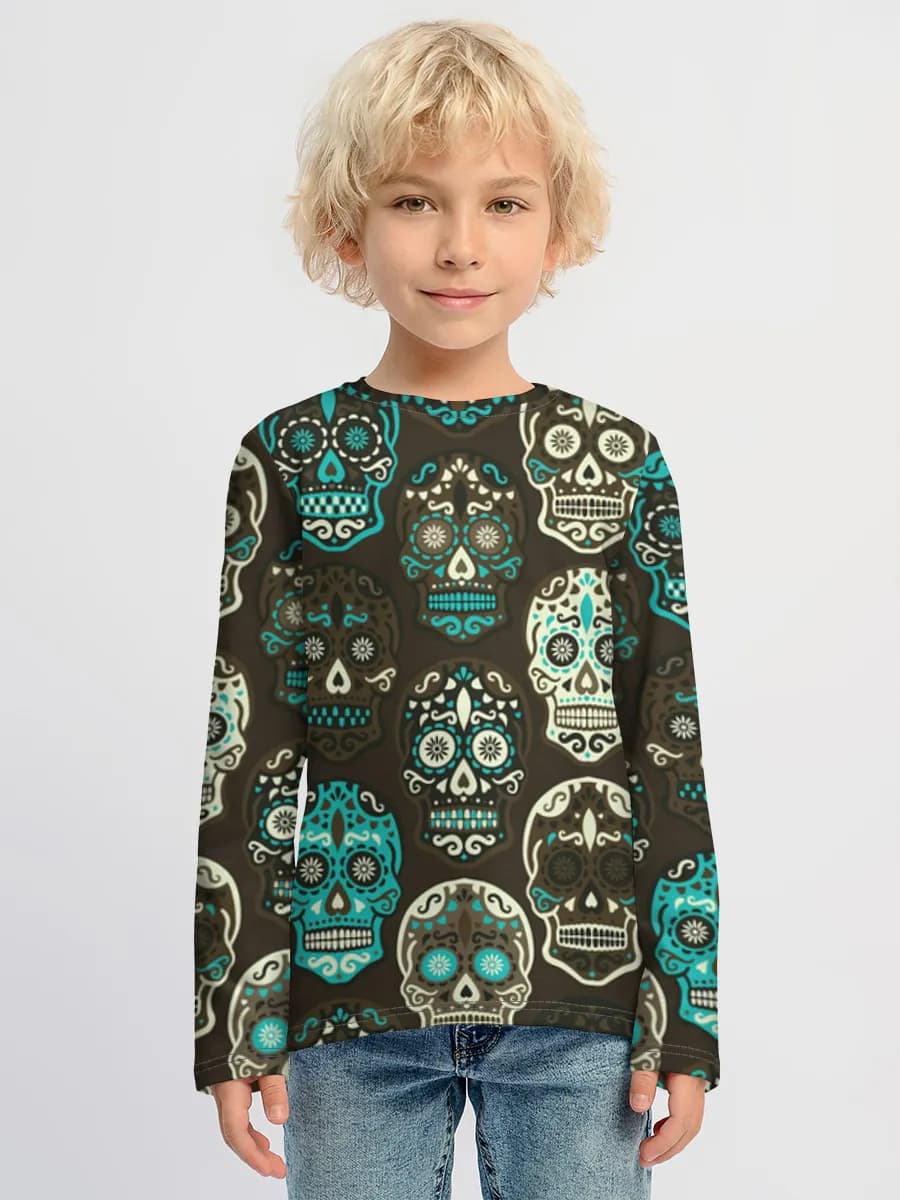 Children's cotton long sleeve shirt